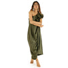 ONE SHOULDER DRAPED SATIN ONE PIECE