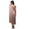 One Sided Knotted Sleeve Glitz & Glam Dress