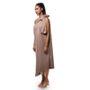 One Sided Knotted Sleeve Glitz & Glam Dress