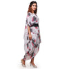 Printed Greek draped coords