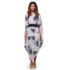 Printed Greek draped coords