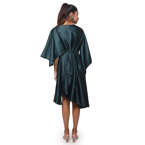 Lady in - satin cocktail dress