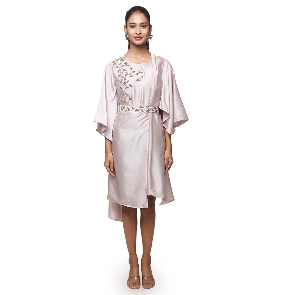 Lady in - satin cocktail dress