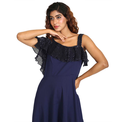 Ruffle detailed valentine dress