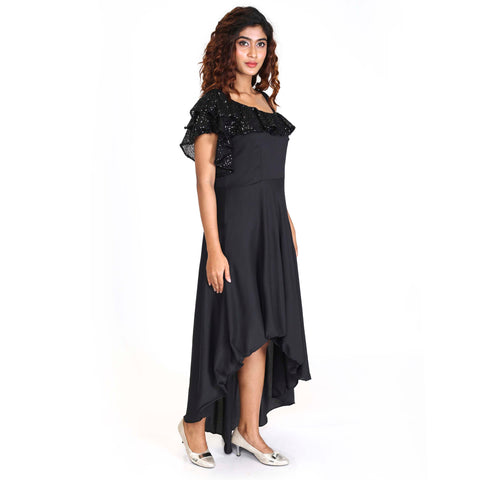 Ruffle detailed valentine dress