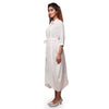 White midi dress